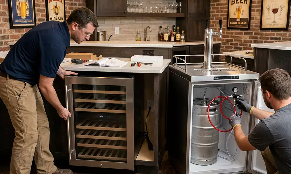 Wine Cooler and Kegerator Installation in Alameda, CA