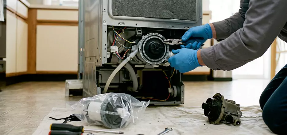 Dishwasher Motor Pump Replacement in Alameda